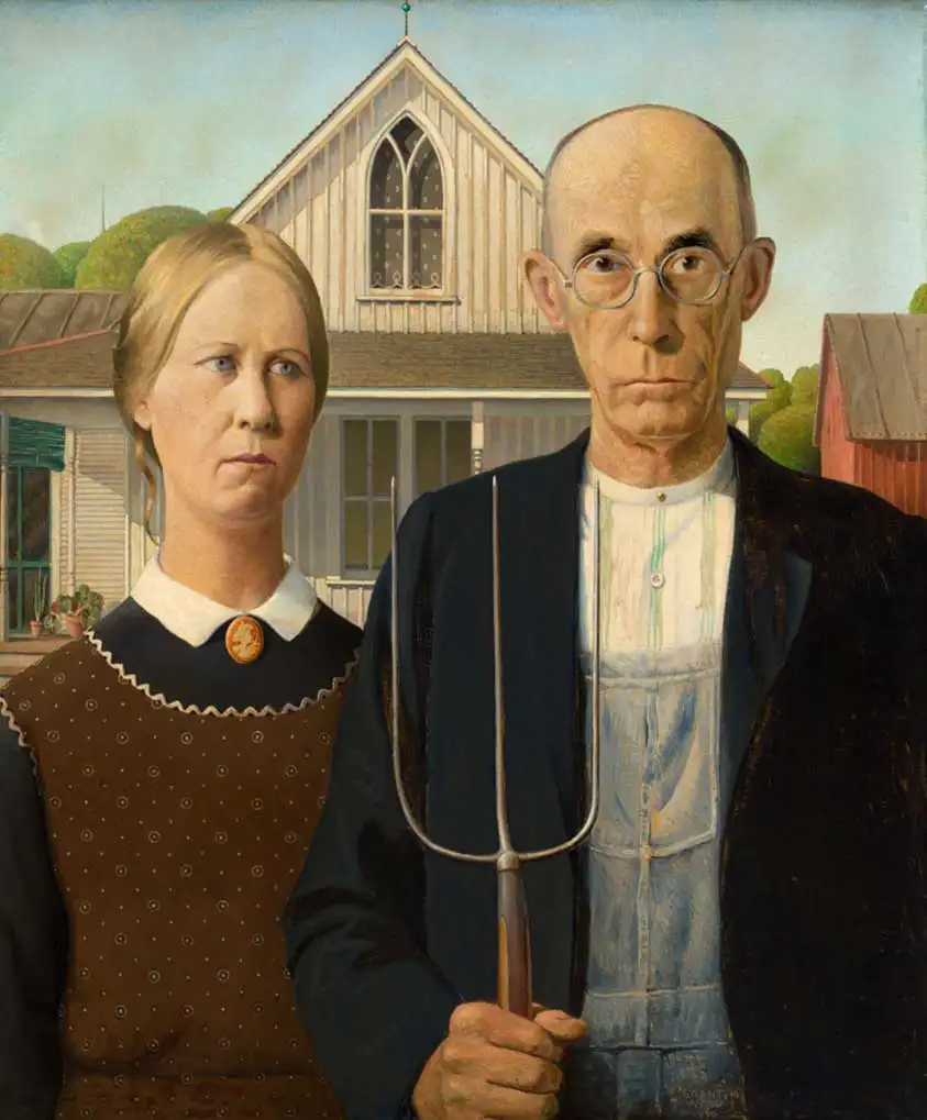 Grant Wood, Amerikan Gotiği, 1930