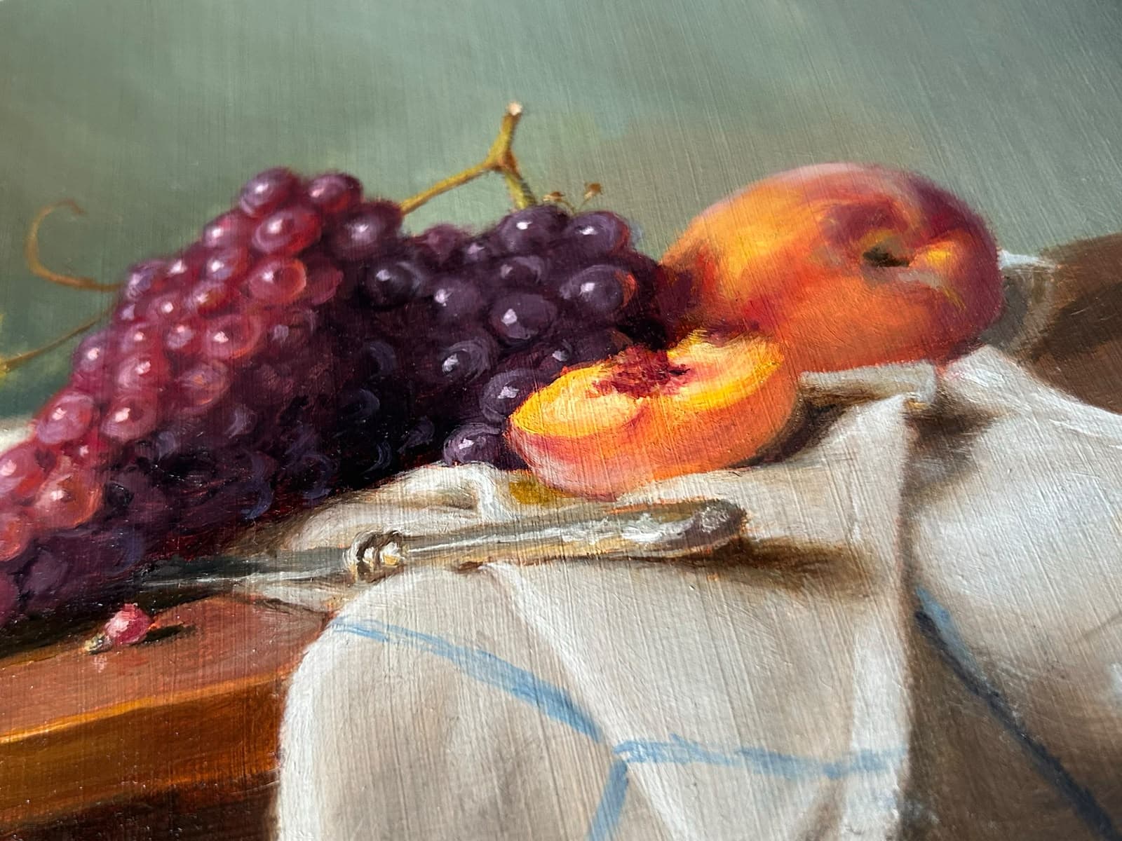 Grapes and Peaches - Görsel 3