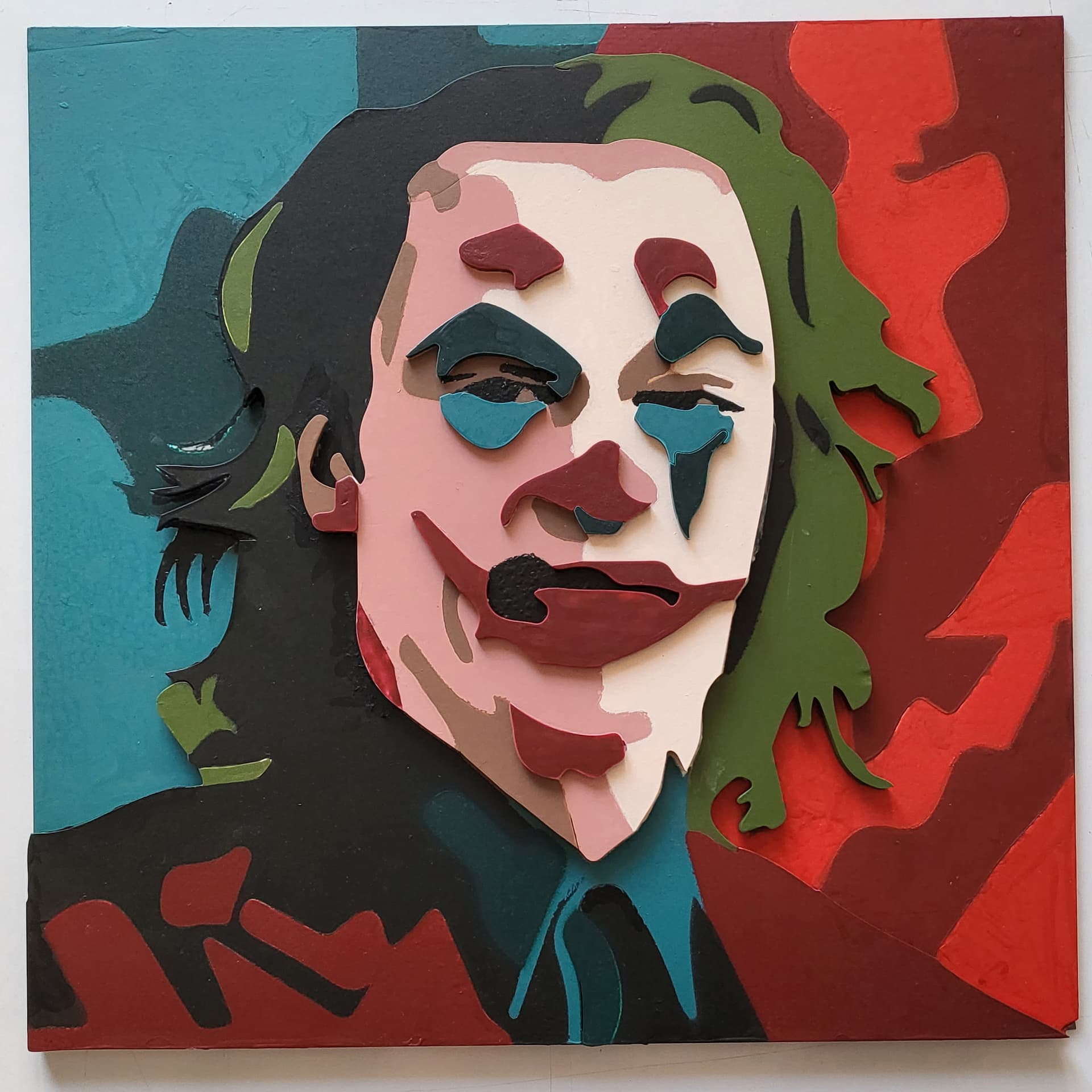 Joker 3D layered portrait - Görsel 1