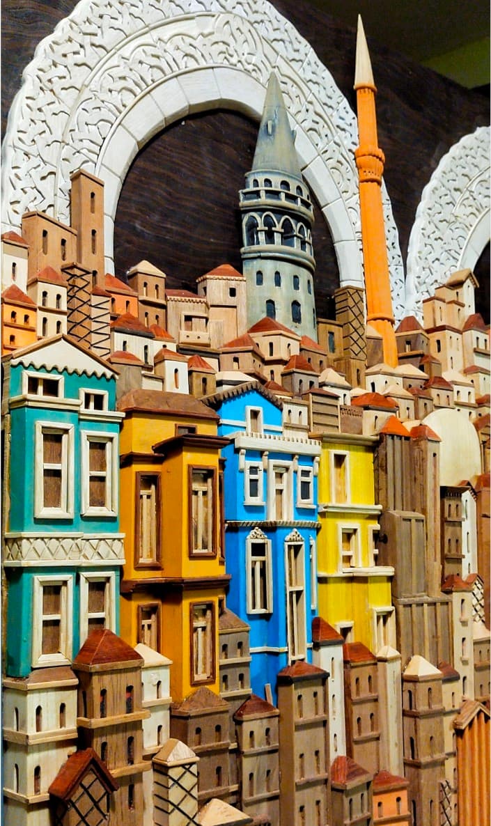 3d ahşap el yapımı /Kadim İstanbul  - Görsel 2