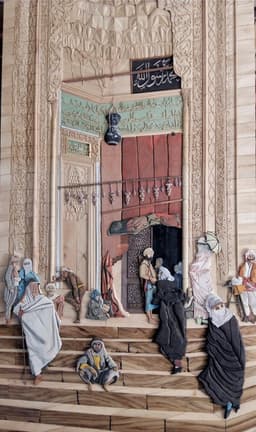 3d ahşap el yapımı / Cami Önü  - Görsel 2