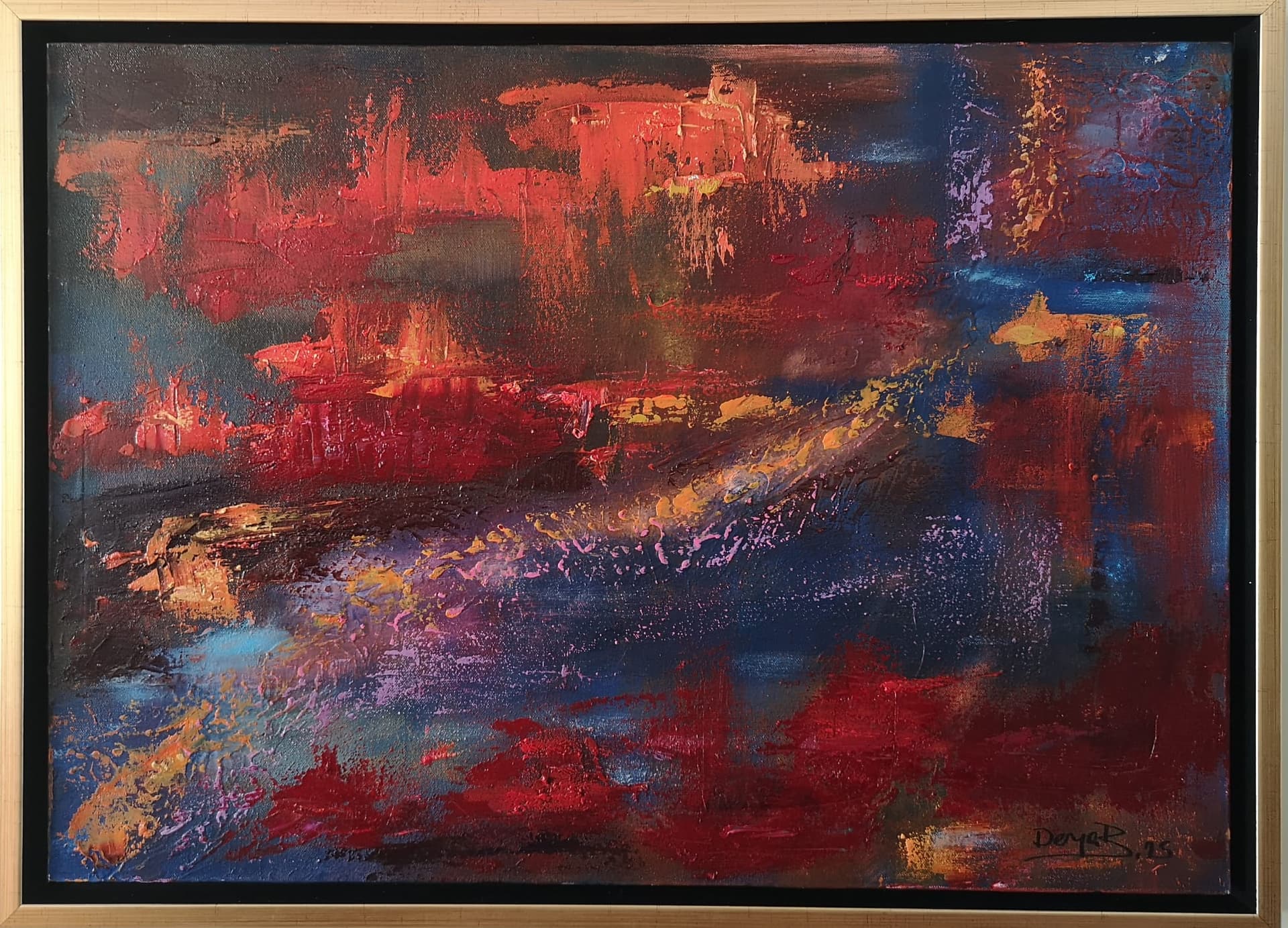 Su altı ...Yağlı boya 70x50 - Görsel 1