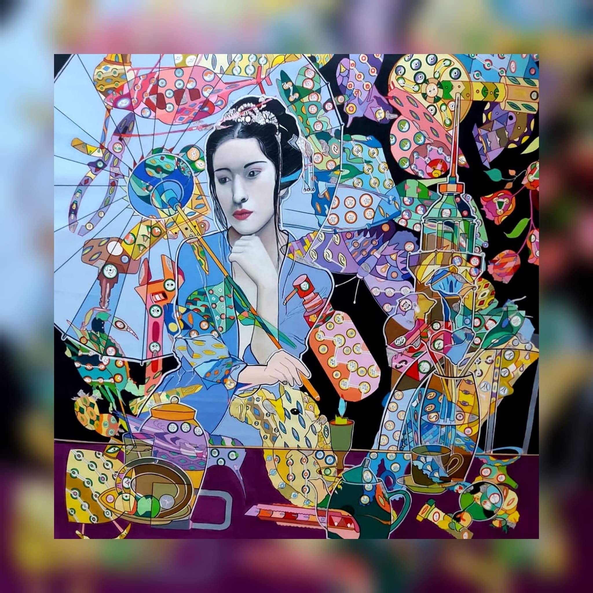Mavili kadın 