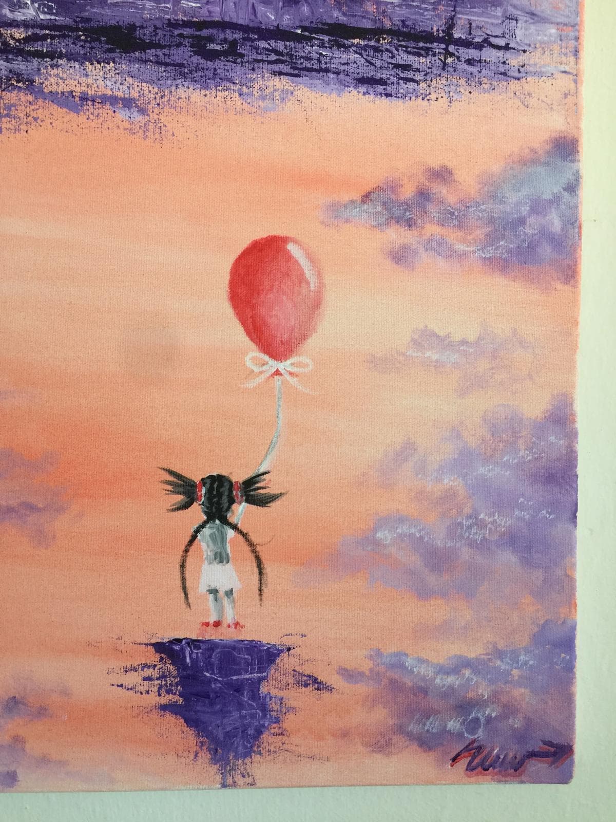 Kırmızı balonlu kız - Görsel 3