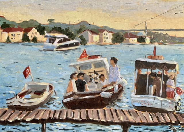 Çengelköy'de Günbatımı