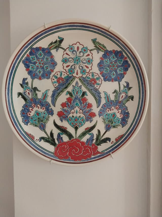 Serbest Tasarım Hatayi,Penç Dekoratif Çini Tabak