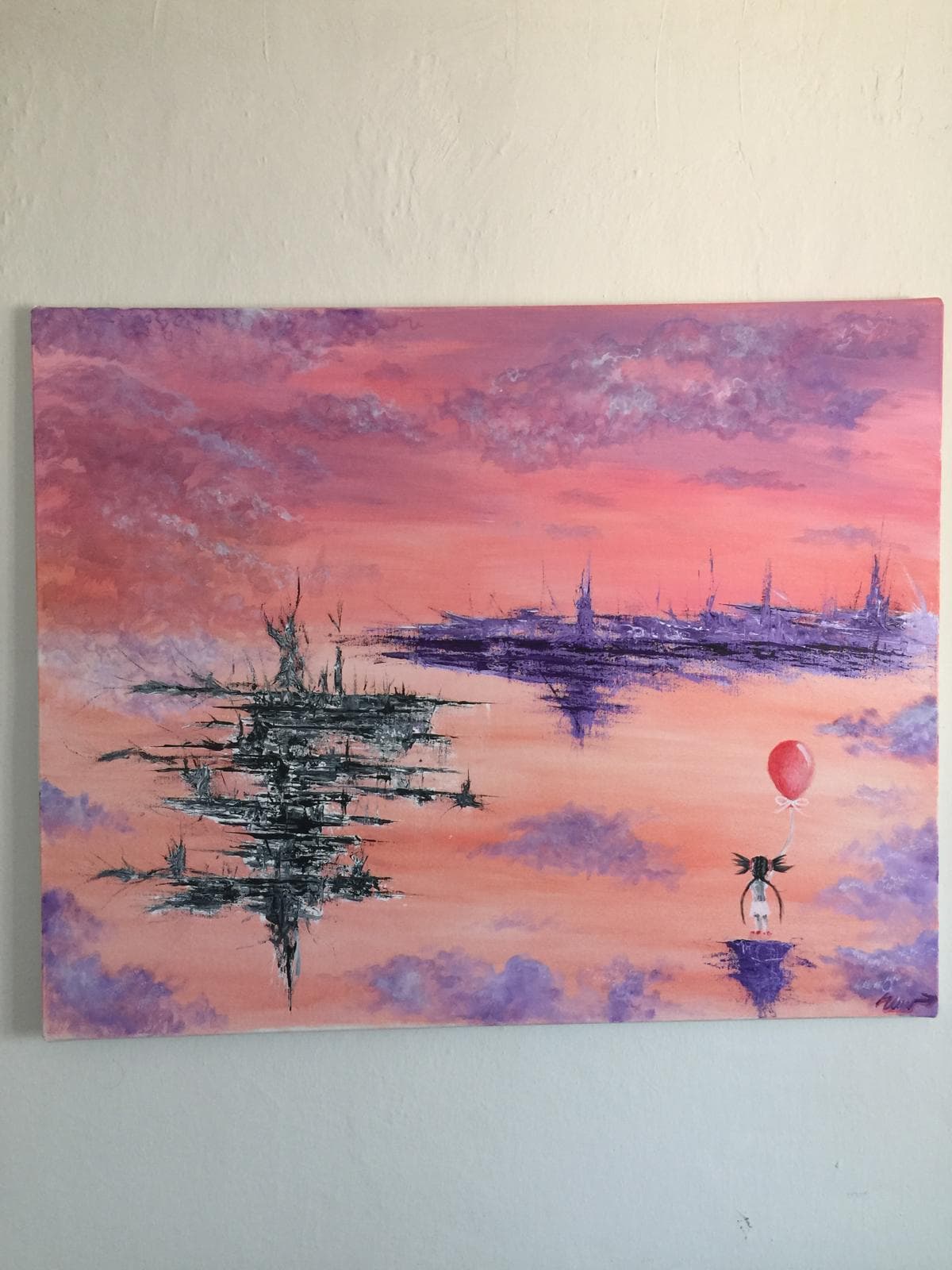 Kırmızı balonlu kız - Görsel 4