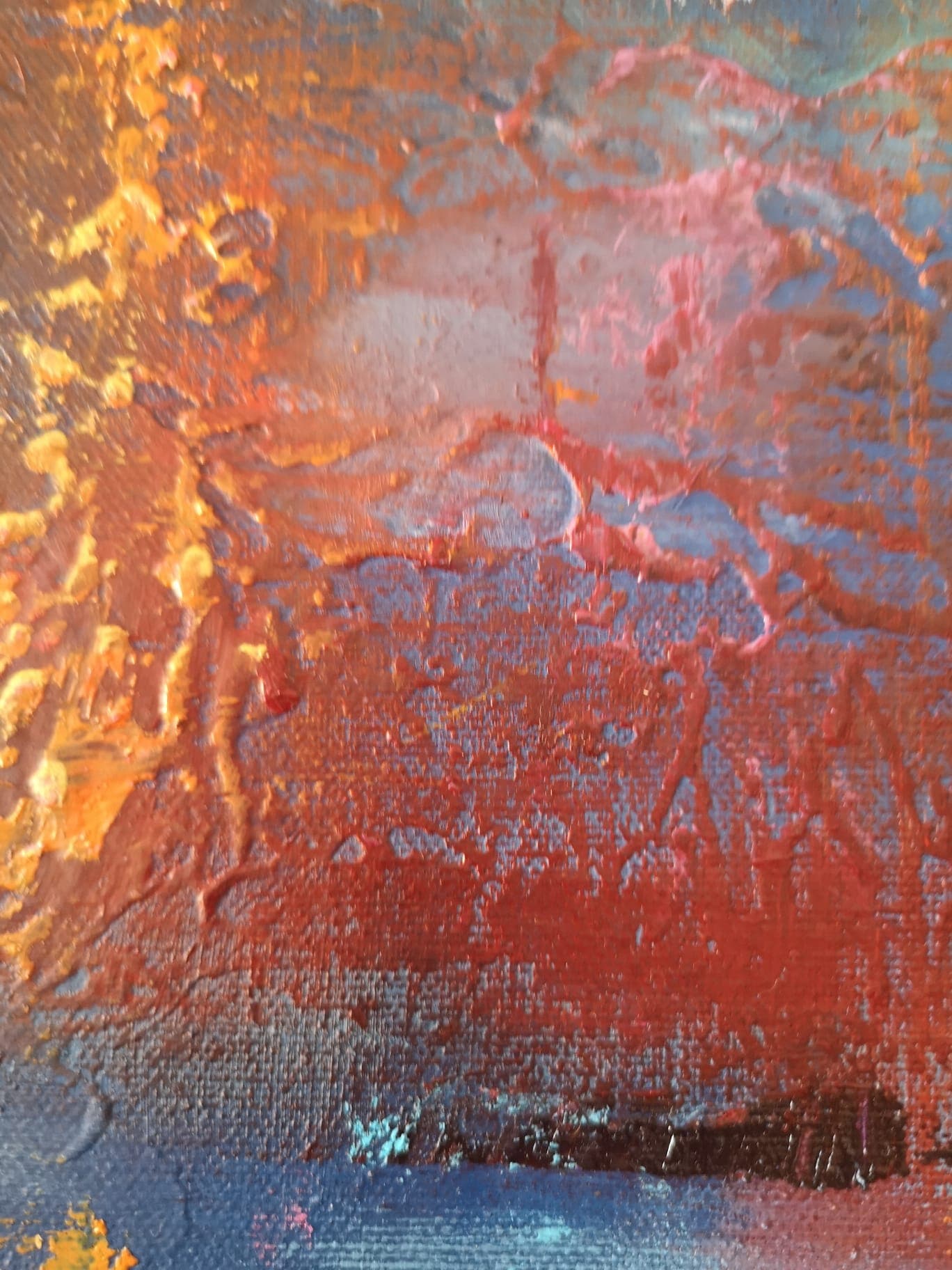 Su altı ...Yağlı boya 70x50 - Görsel 3