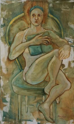 Girl readings novel - Görsel 1