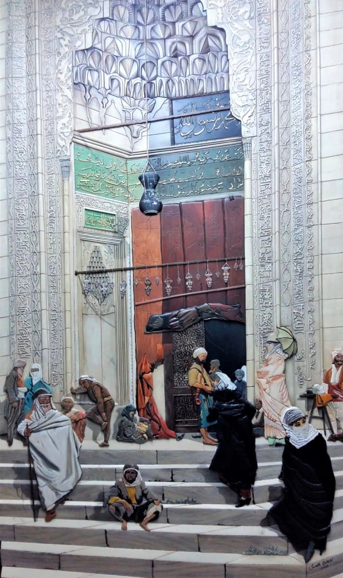 3d ahşap el yapımı / Cami Önü  - Görsel 1