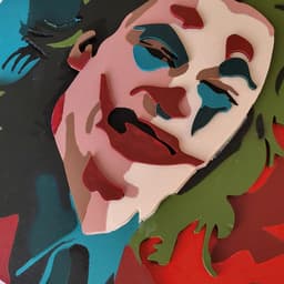 Joker 3D layered portrait - Görsel 7