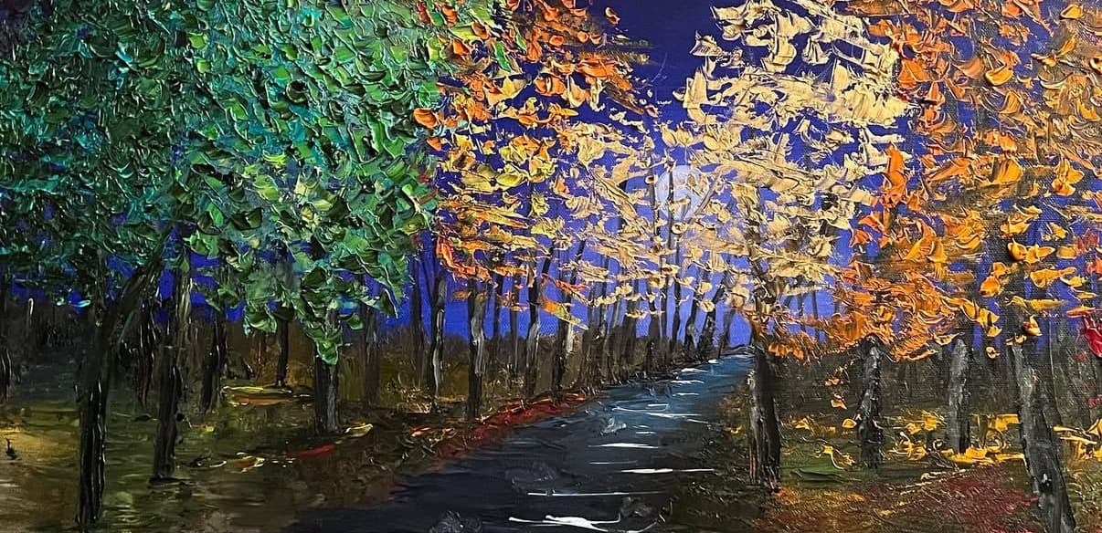 Parkda gece