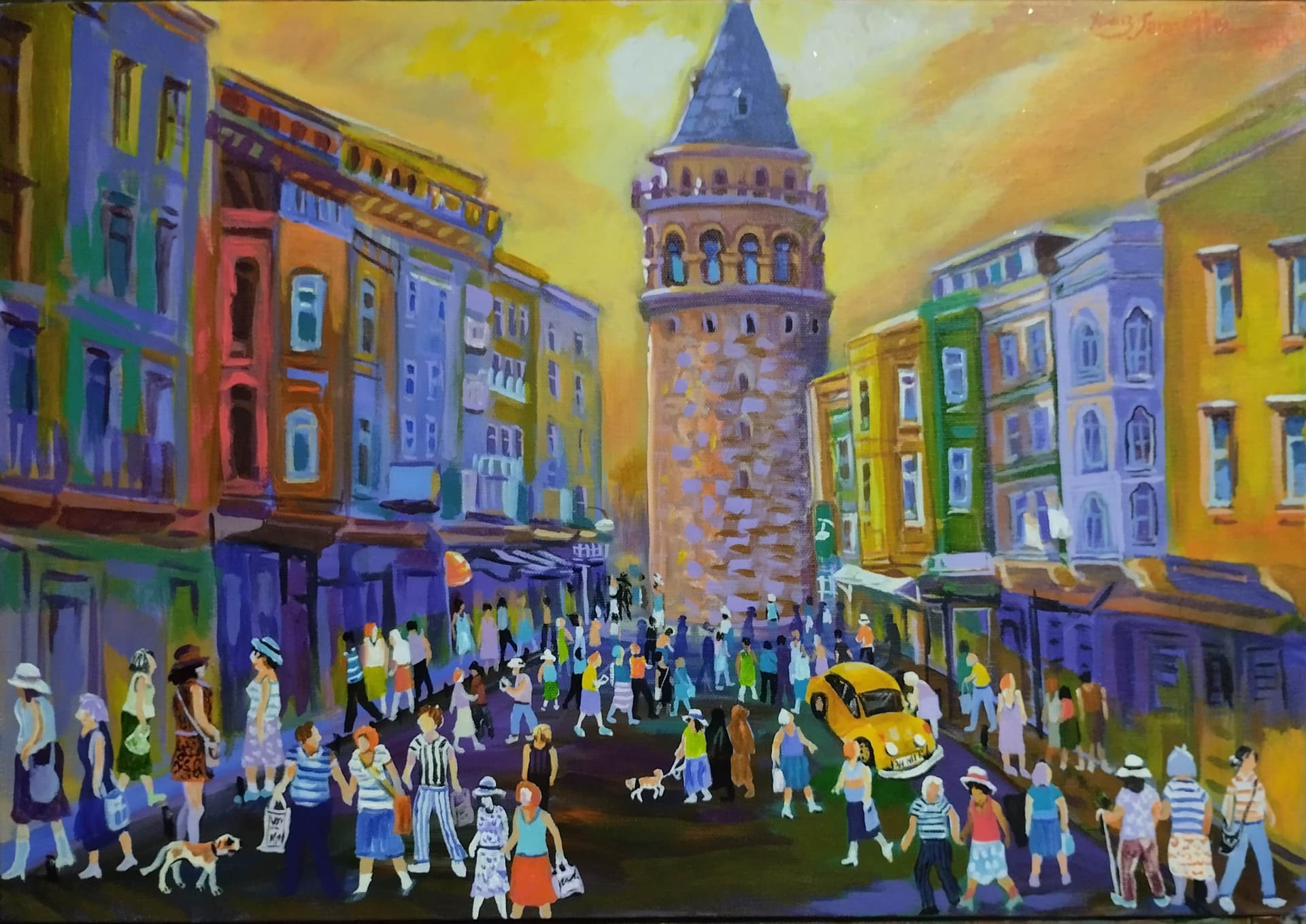 Galata da akşam - Görsel 1