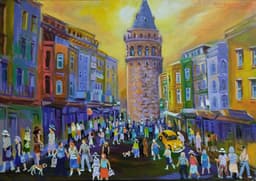 Galata da akşam - Görsel 1