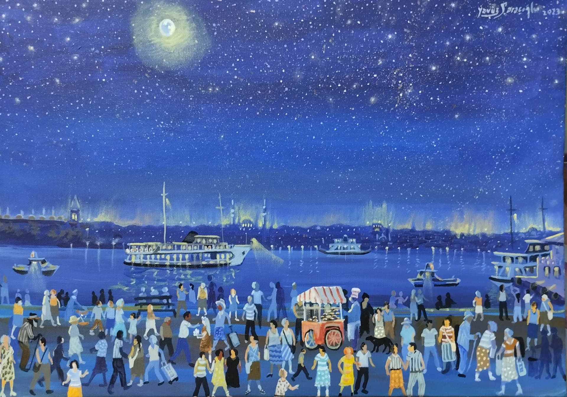 Mavi gece - Görsel 1