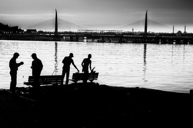 Haliçte Balıkçılar